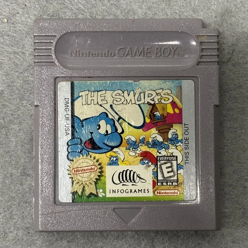 The‎ Smurfs Nintendo Game Boy Game Cartridge DMG-6U-USA Tested Infogrames